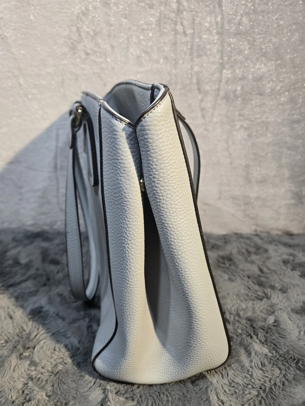 Nanette Lepore Light Powder Blue Pebbled Tote